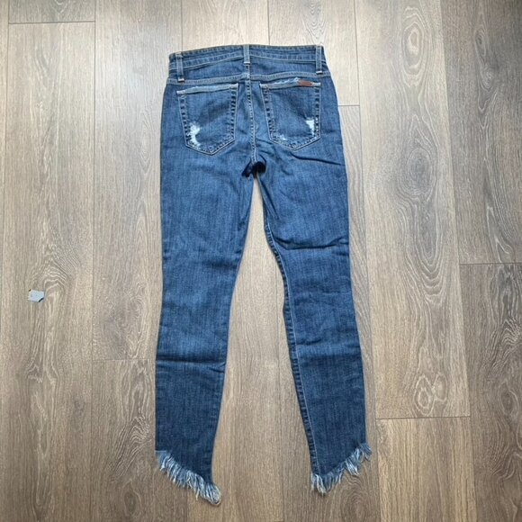 Joe’s Jeans Skinny Jeans Icon Aydin Distressed asymmetrical hem denim  mid rise - Picture 13 of 16